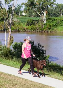 Womens Health Clinic Photo of woman with prolape jogging